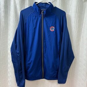 NWOT Cutter and Buck Chicago Cubs Full Zip Jacket Men M Medium Blue Baseball